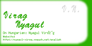 virag nyagul business card